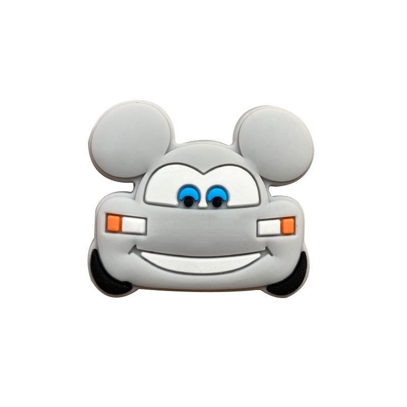 Silicone Focal Beads Automotive Car Design with Mouse Ears and Bright Expressions 20pcs 6