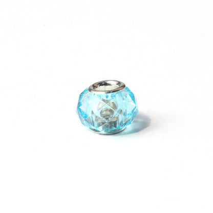 Acrylic Facet Spacer Beads 14mm Large Hole 100pcs 7
