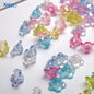 Transparent Plating Horn Petal Acrylic Beads 10mm Multicolor 500pcs 11