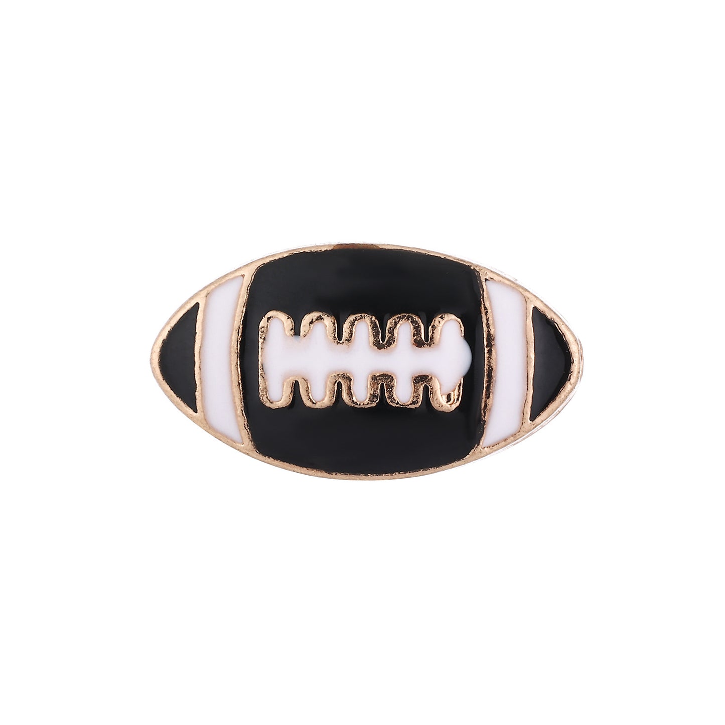 Rugby Series Metal Beads Enamel Painted Zinc Alloy 50pcs 10