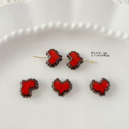 Christmas Series Metal Beads Baking Painted Alloy 20pcs 29