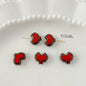 Christmas Series Metal Beads Baking Painted Alloy 20pcs 29