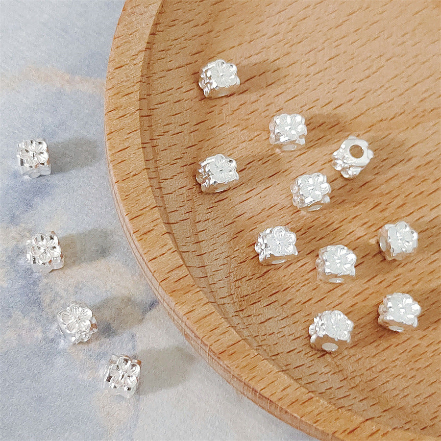 Alloy Flower Barrel Spacer Beads 5mm Tibetan Silver Style 90pcs 3