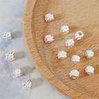 Alloy Flower Barrel Spacer Beads 5mm Tibetan Silver Style 90pcs 3