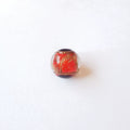 Ancient Fragrant Stained Painted Glass Beads 8mm Vintage 50pcs 5