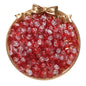 Ice-Cracked Round Glass Beads 8mm Vibrant Vintage Colors 50pcs 20