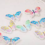Glossy Polka Dotted Butterfly Resin Beads 30mm Pastel Colors 50pcs 5