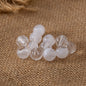 Transparent Round Acrylic Beads 4-10mm Two-Color White Swirl 100pcs 2