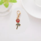 Enamel Astronaut Keychain Metal Zinc Alloy Space Theme Charm 32