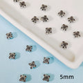 Alloy Clover Spacer Beads 5mm Tibetan Style 100pcs 4