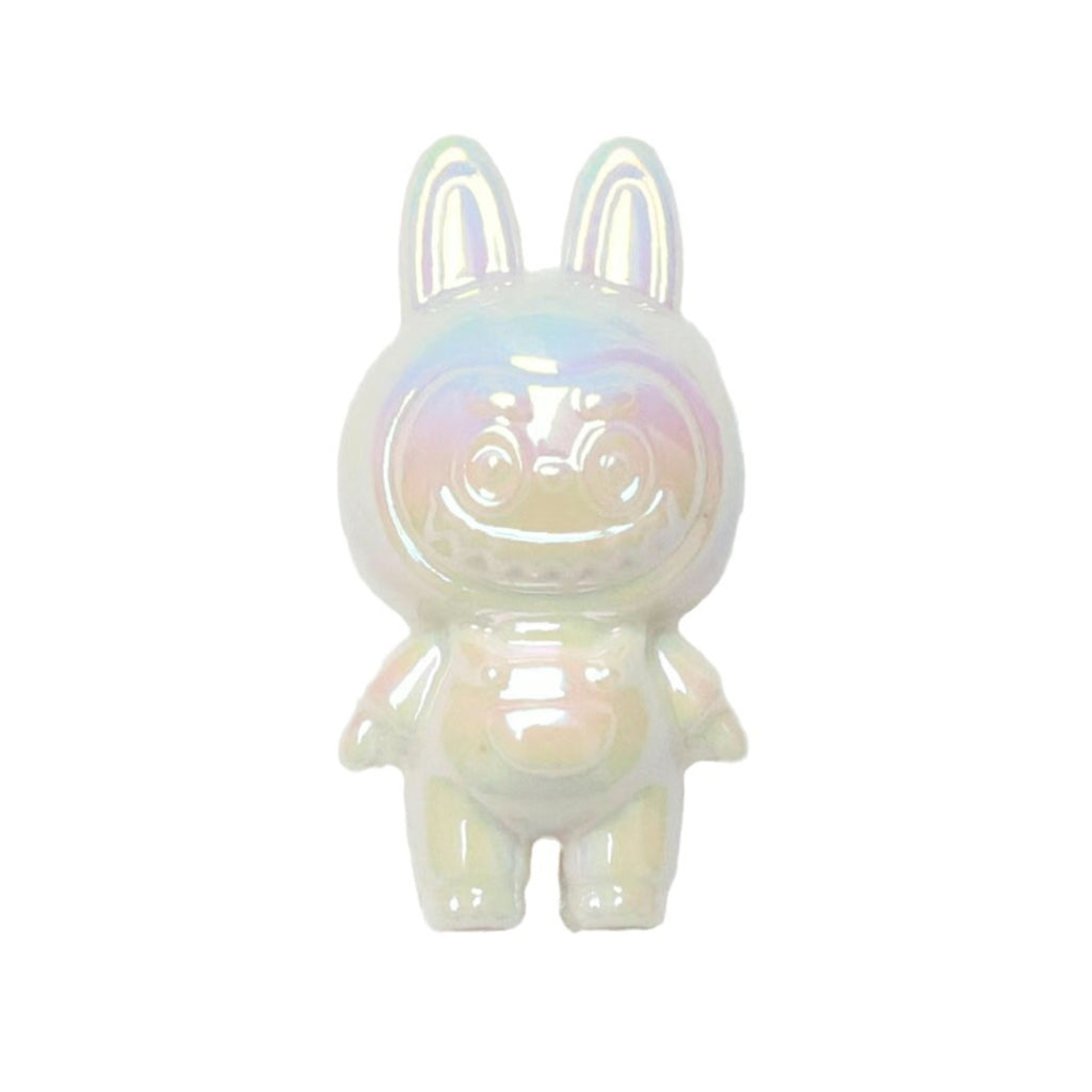 Plating 3D Labub Standing Pose Acrylic Beads 34mm Glossy Mixed 20pcs 5