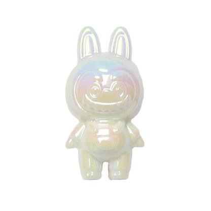 Plating 3D Labub Standing Pose Acrylic Beads 34mm Glossy Mixed 20pcs 5