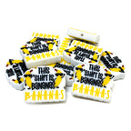 Silicone Focal Beads Banana This Shift Is Bananas Text Design 20pcs 4