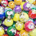 Plated Round Acrylic Beads 16mm UV Plating Snoopy Design 50pcs 5