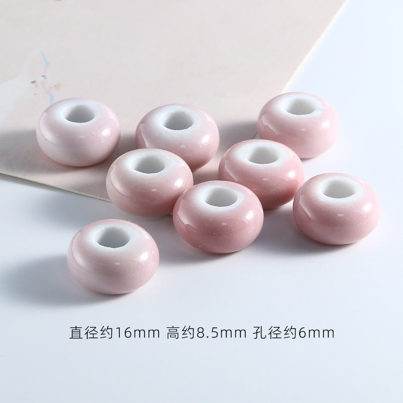 Ceramic Round Spacer Beads 16mm Solid Color 20pcs 8