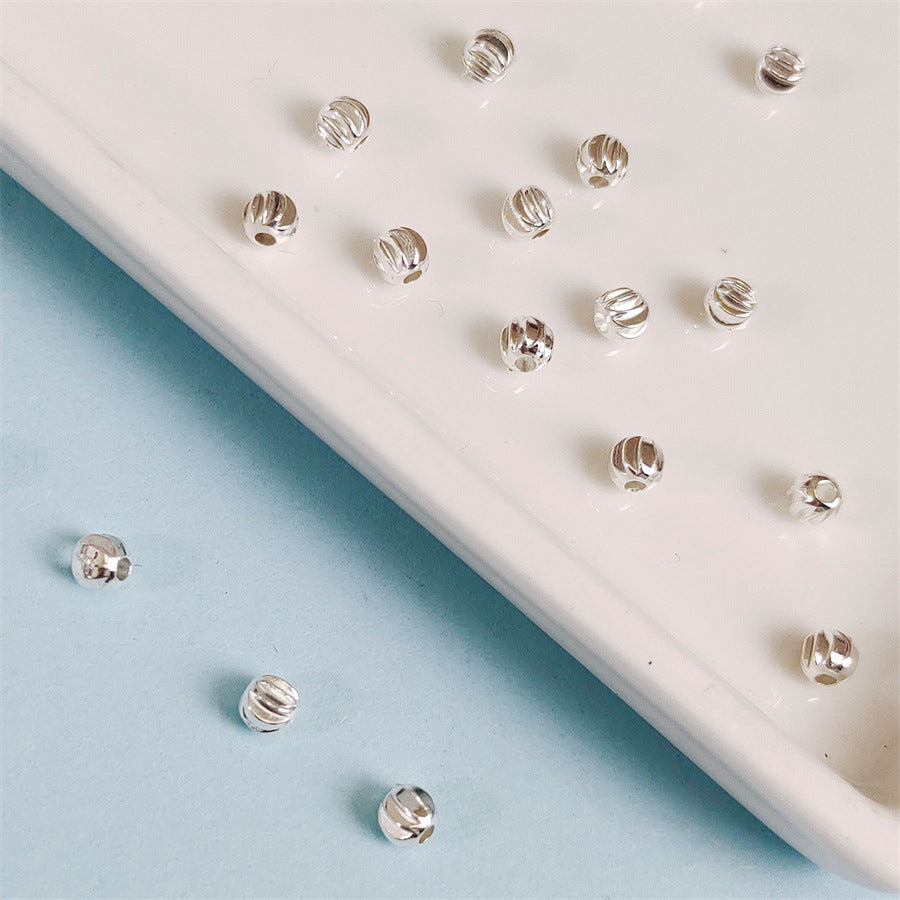 Alloy Watermelon Spacer Beads 2.5 3.5mm Tibetan Style 100pcs 2
