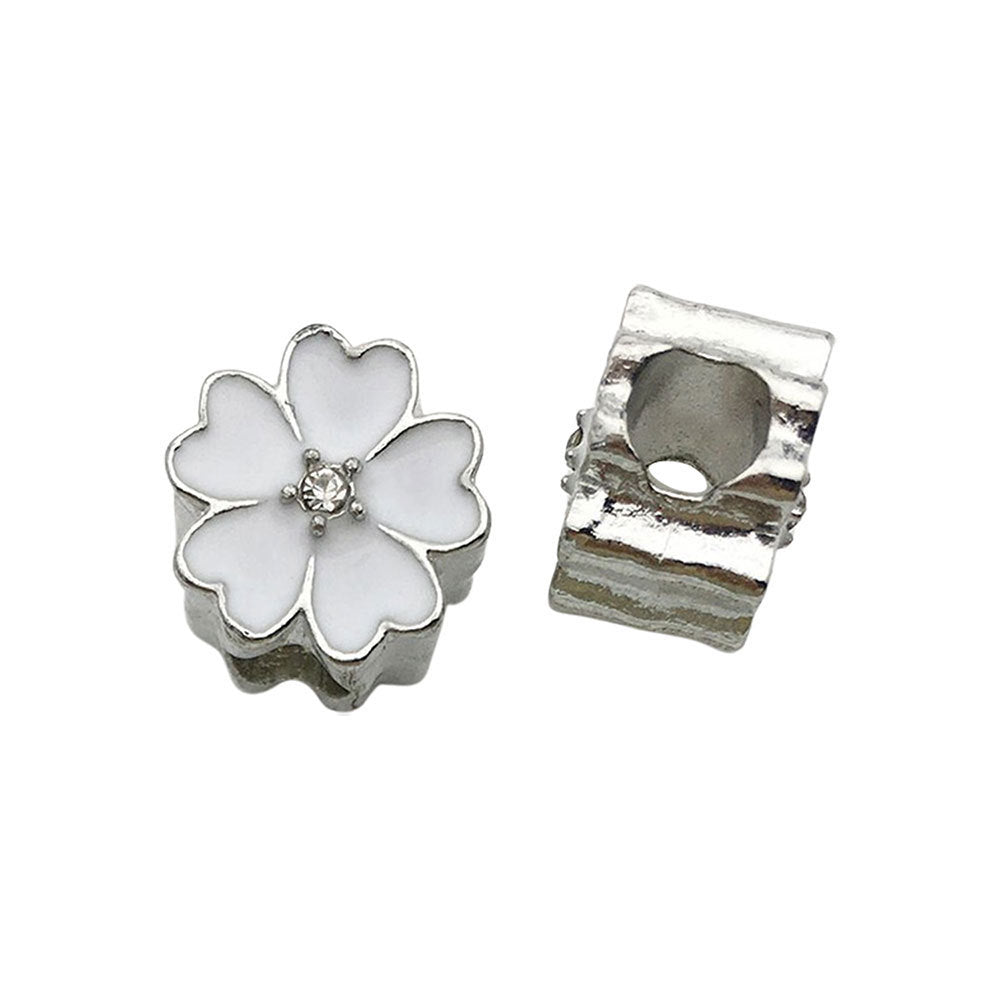 Flower Metal Beads 11mm Colorful Cherry Enamel Zinc Alloy 20pcs 11