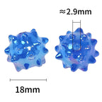 Plated Sea Urchin Acrylic Beads 18mm UV Colored Glossy 50pcs 3