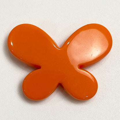 Creamy Color Butterfly Acrylic Flat Beads 29mm 1pc 10