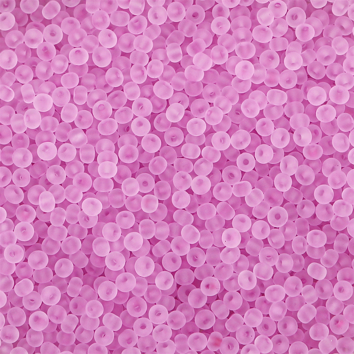 Transparent Frosted Seed Glass Beads 2mm with 1mm Hole 660pcs 21