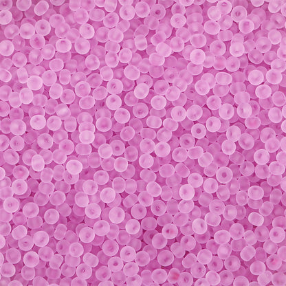 Transparent Frosted Seed Glass Beads 2mm with 1mm Hole 660pcs 21