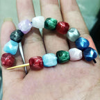 Gradient Fig Shaped Resin Beads 10mm Multicolor Ombre 40pcs 4