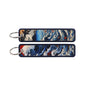 Double Sided Ukiyo Fabric Lanyard Keychain Japanese Motif 2pcs 21