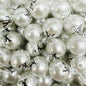 Pearl Acrylic Beads 16mm Imitation White Black Logo Printed 100pcs 2