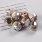 Plating Hexagonal Acrylic Beads 15.8mm Cloud Gradient Color 50pcs 10