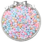 Frosted Abacus Glass Beads 3x6mm Pastel Matte Finish 70pcs 29