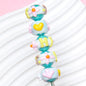 Hand Painted Floral Acrylic Beads 16mm Arrow Design 1pc 9