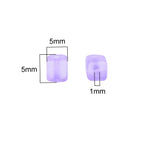 Frosted Sugar Seed Glass Beads 5mm Pastel Mixed Colors 100pcs 4