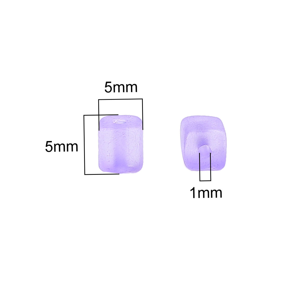 Frosted Sugar Seed Glass Beads 5mm Pastel Mixed Colors 100pcs 4