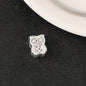 European Style Metal Beads Silver Tone Large Hole 50pcs 19