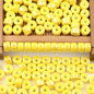 Cylindrical Ceramic Beads 6mm Glossy Rainbow Spacer 10pcs 14
