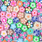 Flower Clay Beads 4 10mm Colorful Daisy Polymer 100pcs 6
