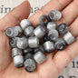 Gradient Color Resin Barrel Beads 10mm Chunky Navy to Sky Blue 10pcs 25