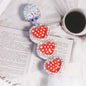 Double Sided Heart Rhinestone Beads 13mm Resin Alloy Sparkle 5pcs 10