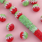 Full Rhinestone Ball Rhinestone Beads 16mm Watermelon Polymer Clay 10pcs 2