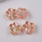 Transparent Flower Acrylic Beads 17mm Flat Plum Blossom 50pcs 5