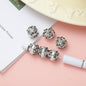 Round Rhinestone Beads 16mm Clustered Crystal Alloy 10pcs 7