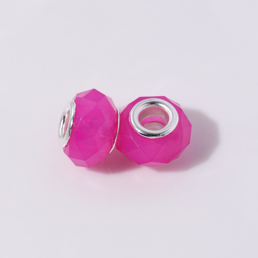 Acrylic Faceted Spacer Beads 9*14mm Jelly Colored 100pcs 7