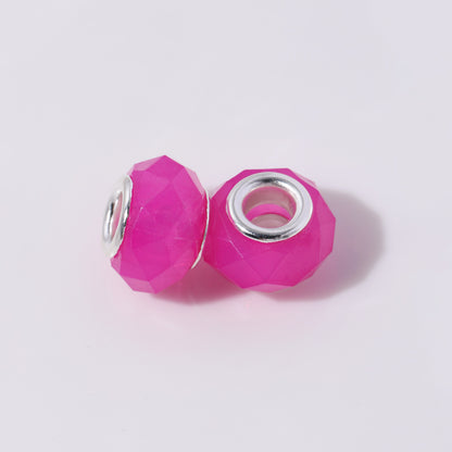 Acrylic Faceted Spacer Beads 9*14mm Jelly Colored 100pcs 7