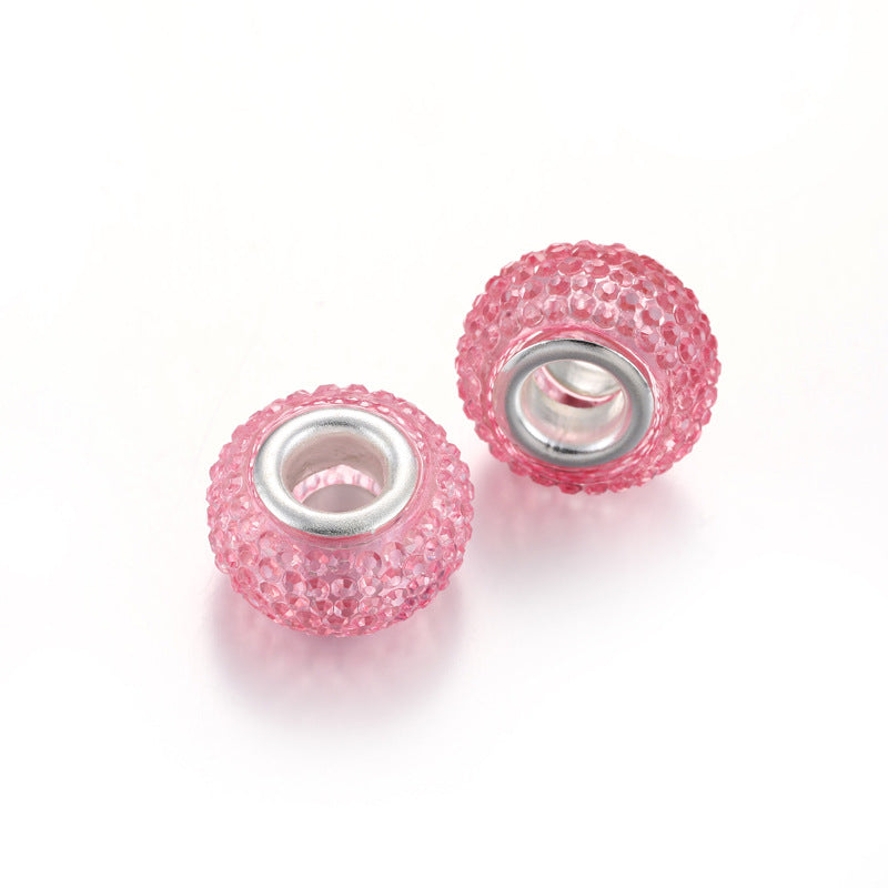 Bayberry Round Resin Beads 14mm Transparent Multicolor 100pcs 5