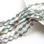 Electroplated Rhombus Glass Beads 11mm Transparent Mixed Colors 20pcs 12