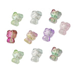 Gradient 3D Cat Figurine Glass Beads 20mm Pastel Colors 20pcs 5