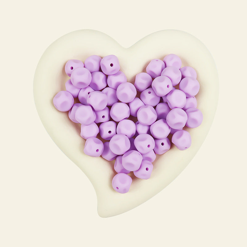15mm Irregular Silicone Beads Multi Color Solid 50pcs 21