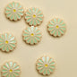 Daisy Metal Beads 13mm Baking Painted Zinc Alloy 20pcs 8