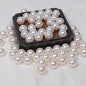 Pearl Round Glass Beads 3-16mm Imitation Ivory Smooth 50pcs