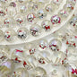 Round Acrylic Beads 16mm Clear Marie Printed 50pcs